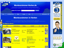 Tablet Screenshot of monteurzimmer-herten.de